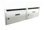 Buzón modular para condominios horizontal de 2 ranuras modelo para uso doméstico blanco 441ds
