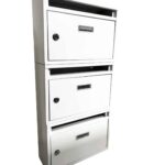Buzón modular para condominios buzón vertical de 3 ranuras para vivienda blanco 441ds