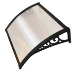 CAPOTA CAPOTA POLICARBONATO ALVEOLAR CUBIERTA DE PLEXIGLÁS 100x80cm AHUMADO 501