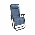 Sillón silla plegable para camping mar jardín metal color blu 644ds