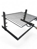 Parrilla de hierro ajustable para barbacoa de 40 x 38 cm, estufa de cocina para camping y chimenea - Imagen 3