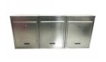 Buzón modular de acero para condominios horizontal de 3 ranuras para uso doméstico 060ev