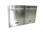 Buzón modular de acero inox para condominios horizontal de 2 plazas para uso doméstico 060ev