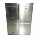 Buzón modular de acero inox para condominios 4 ranuras espacios para uso doméstico 060ev