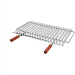 Parrilla de acero para barbacoa camping cocina estufa escurridor 51×42 cm 705 mil