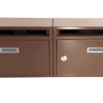Buzón modular para condominios condominio horizontal de 2 ranuras espacios modelo para uso doméstico marrón 472ds