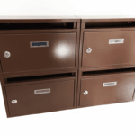 Buzón postal modular para condominios casa buzón de 4 ranuras espacios marròn 472ds