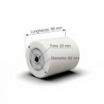 Rodillo con rodamientos Ø 82×90 mm eje de 20 mm rodillo para transpaleta 437av - Imagen 4