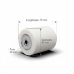 Rodillo con rodamientos Ø 82×70 mm eje de 20 mm rodillo para transpaleta 413av - Imagen 4