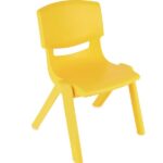 Silla de plástico polipropileno para niños hogar jardín sillas de juego escuela infantil guardería amarillo 727ds